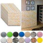 panneaux decoratifs murals adhésifs brique pierre marbre moderne rustique beige gris bleu rose vert