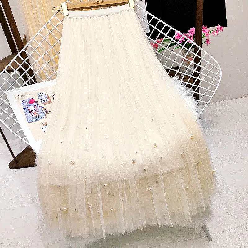 jupe plissée classique élégante polyester noir rose blanc bleu gris féminine été printemps