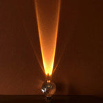 Lampe de table LED œil du ciel vue de côté