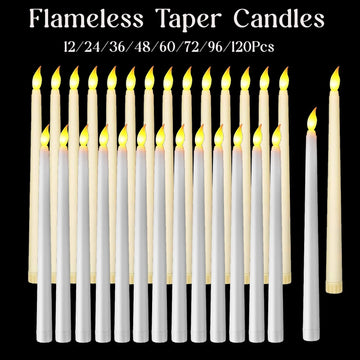 bougies led blanches sans flamme mèche 3d mariage fête décoration maison intérieur