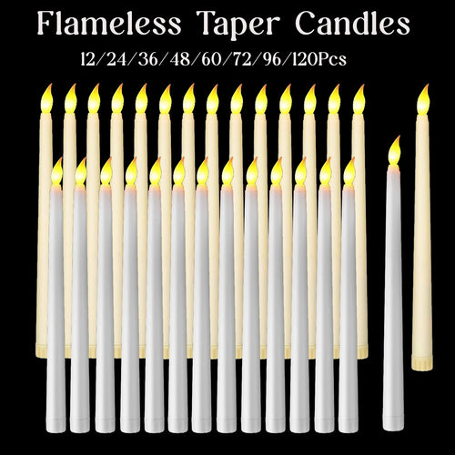 bougies led blanches sans flamme mèche 3d mariage fête décoration maison intérieur