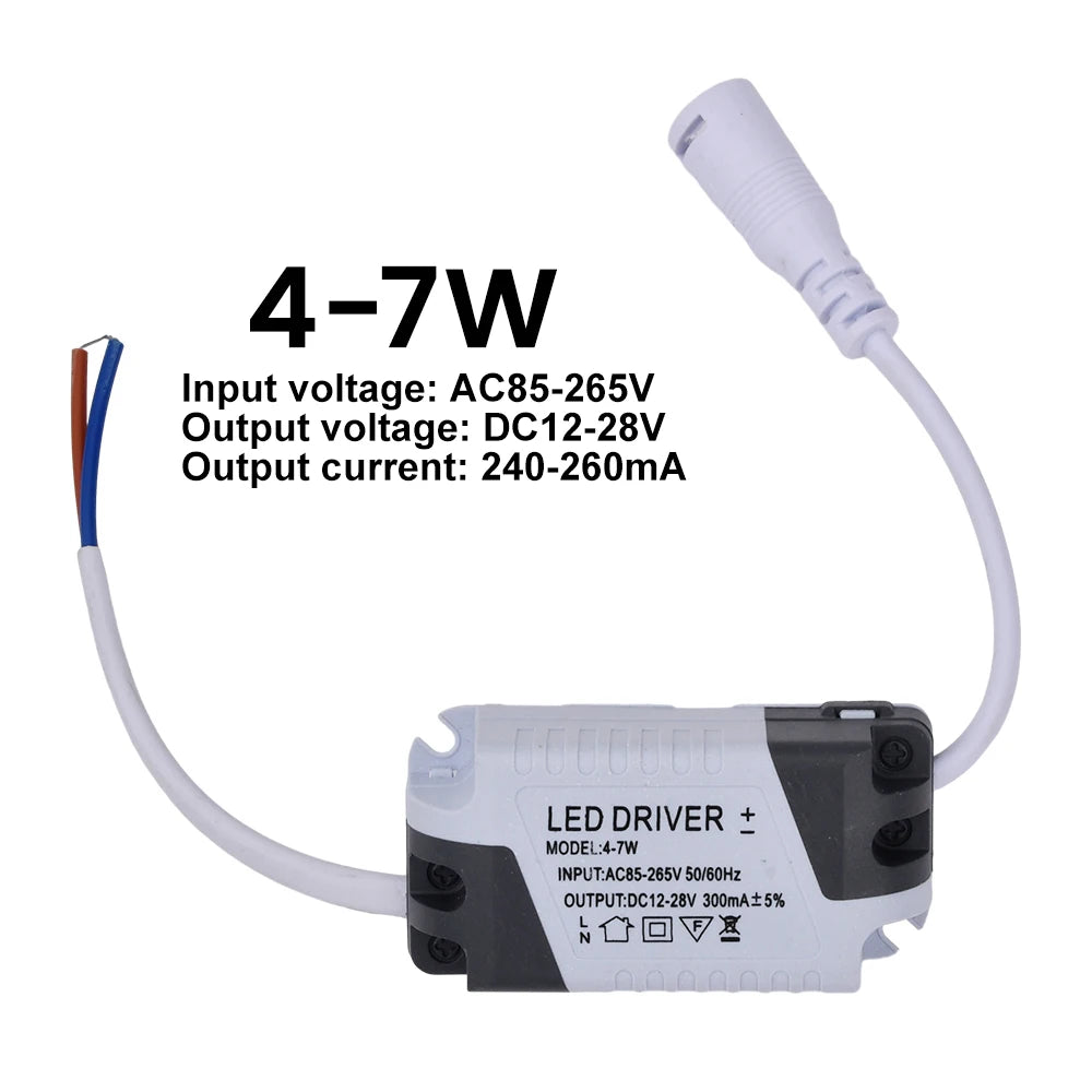 adaptateur alimentation led driver 24v 12w 18w 24w gris noir électronique