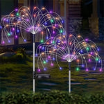 lumière solaire décorative étoile multicolore moderne ip65 led extérieure blanc interrupteur tactileextérieur