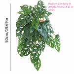 plantes artificielles feuilles vertes modernes sans pot extérieures 58cm 50cm