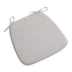 coussin chaise mousse mémoire forme carrée toile lin moderne ruban fixation coloris variés