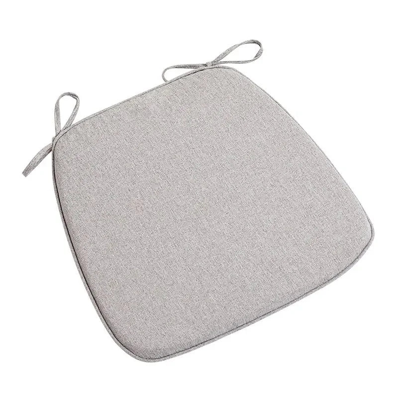 coussin chaise mousse mémoire forme carrée toile lin moderne ruban fixation coloris variés