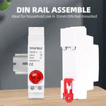 Rail LED Indicateur Blanc Vert Bleu Rouge Câble G6MM Plaque Fixation Moderne Fonctionnel