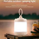 lampe camping portable rechargeable usb led annuel garantie beige moderne compact anneau fixations