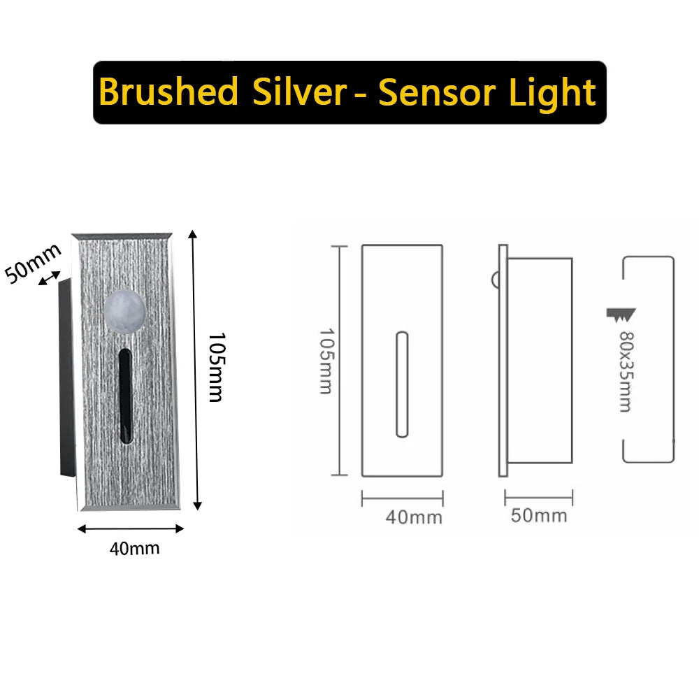 lampe mur moderne argent blanc doré noir adhésive led 220v aluminium