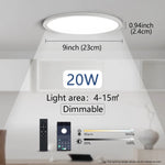 plafonnier led moderne minimaliste noir blanc flux lumineux 2000 82000 télécommande monté surface