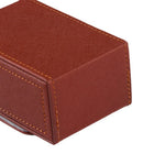 boîtes bijoux simili cuir rouge marron gris noir modernes fermoirs rangement durable