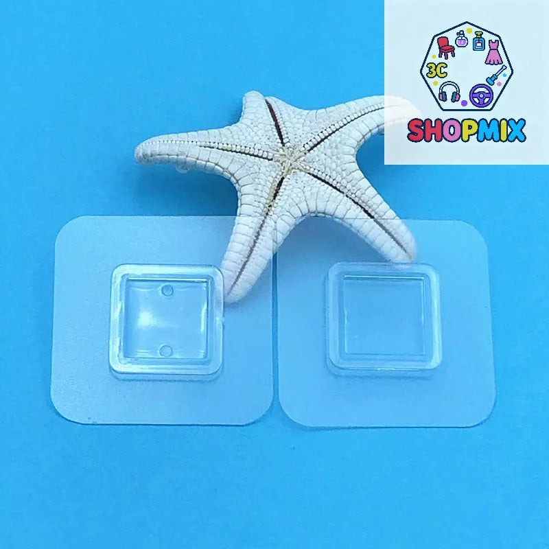 support bijoux transparent adhésif moderne 7cm 3cm 6cm 6cm echangetable
