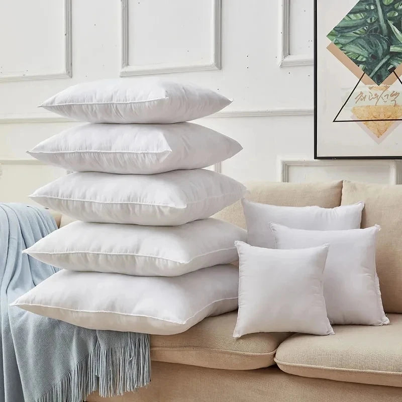 coussin carré blanc anti décubitus moderne lavable main machine 35x35cm 40x40cm 45x45cm 50x50cm 55x55cm