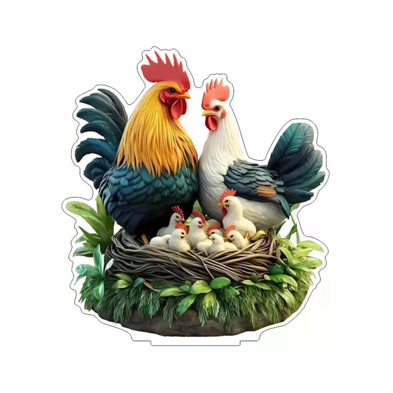 figurines decoratives animaux elements religieux luxueux base transparente effet scintillant motifs floraux