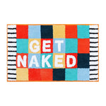 tapis bain antidérapant lettres relief moderne couleur noire blanche bleue rouge jaune rose