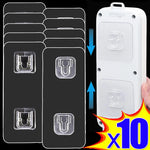 adhésifs blancs multi usages 10 pièces organiseur moderne prise électrique support cuisine blanc