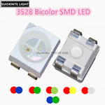 LED SMD bicolor 3528 rouge bleu jaune vert blanc opacité électronique compact étui carton