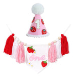 guirlande festivite couronne numerale deco chambre enfant motif pompon boho couleur neutre festive