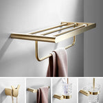 porte serviettes moderne or porte brosse wc adhésif porte savon ensemble quincaillerie bain minimaliste