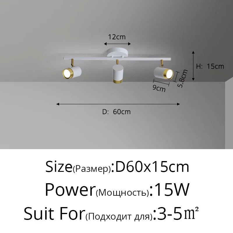 lustre led moderne spots encastrables salon chambre salon noir blanc doré contemporain