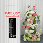 Architectures décoration florales artificielles blanches roses vertes romantiques occasionnelleextérieur mariage anniversaire