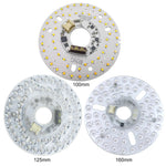 plaque led moderne blanc diodes rond adhésif 100mm 125mm 160mm circuit intégré