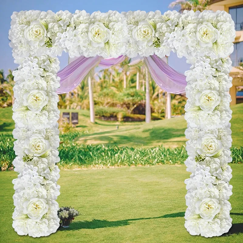 Fleur artificielle dorée pour décoration événementielle