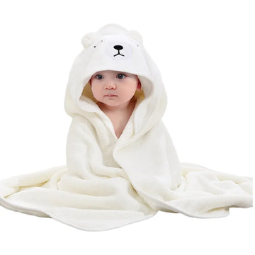serviette bain bébé polyester capuche animaux brodés doux rose bleu grisComfortableBabyBathTowelPolyesterAnimalsEmbossedSoftColors