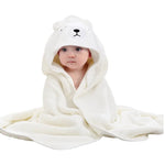 serviette bain bébé polyester capuche animaux brodés doux rose bleu grisComfortableBabyBathTowelPolyesterAnimalsEmbossedSoftColors