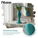 vase contemporain résine blanc vert rose bleu sculptural courbes fluides minimaliste maison mariage