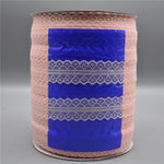 ruban dentelle fine blanc bleu rouge rose violet beige 28mm mariage décoration classique��