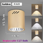 ampoule led spot lumineux blanc noir doré moderne fixée vis e27