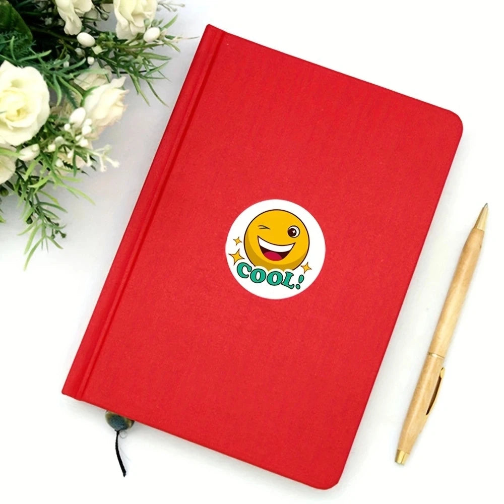 sticker autocollant smiley expression positive très bien travail bien fait amusant bricolage decoration rouleau
