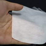 masque facial jetable blanc tissu non tissé absorption rapide hygiène confort 35x28cm