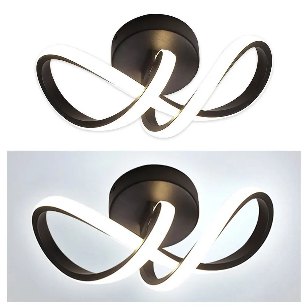 plafonniers led modernes noir blanc contemporain éclairage quotidien monté surface chambre salle manger
