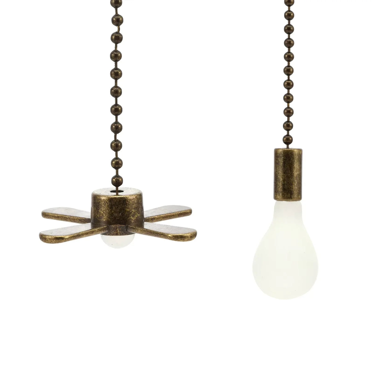 pendant métal argent bronze moderne chaîne tirette propulseur opaque