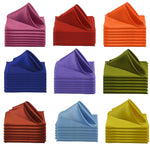 serviettes table satin carrées mariage décoration fête couleur unie classique