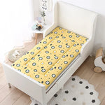 matelas bébé 120x60cm double faces motifs animaux doux rose blanc bleuclair