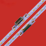 barrette lumineuse led blanc argentée 78 leds 710mm connecteurs plastique vert technique