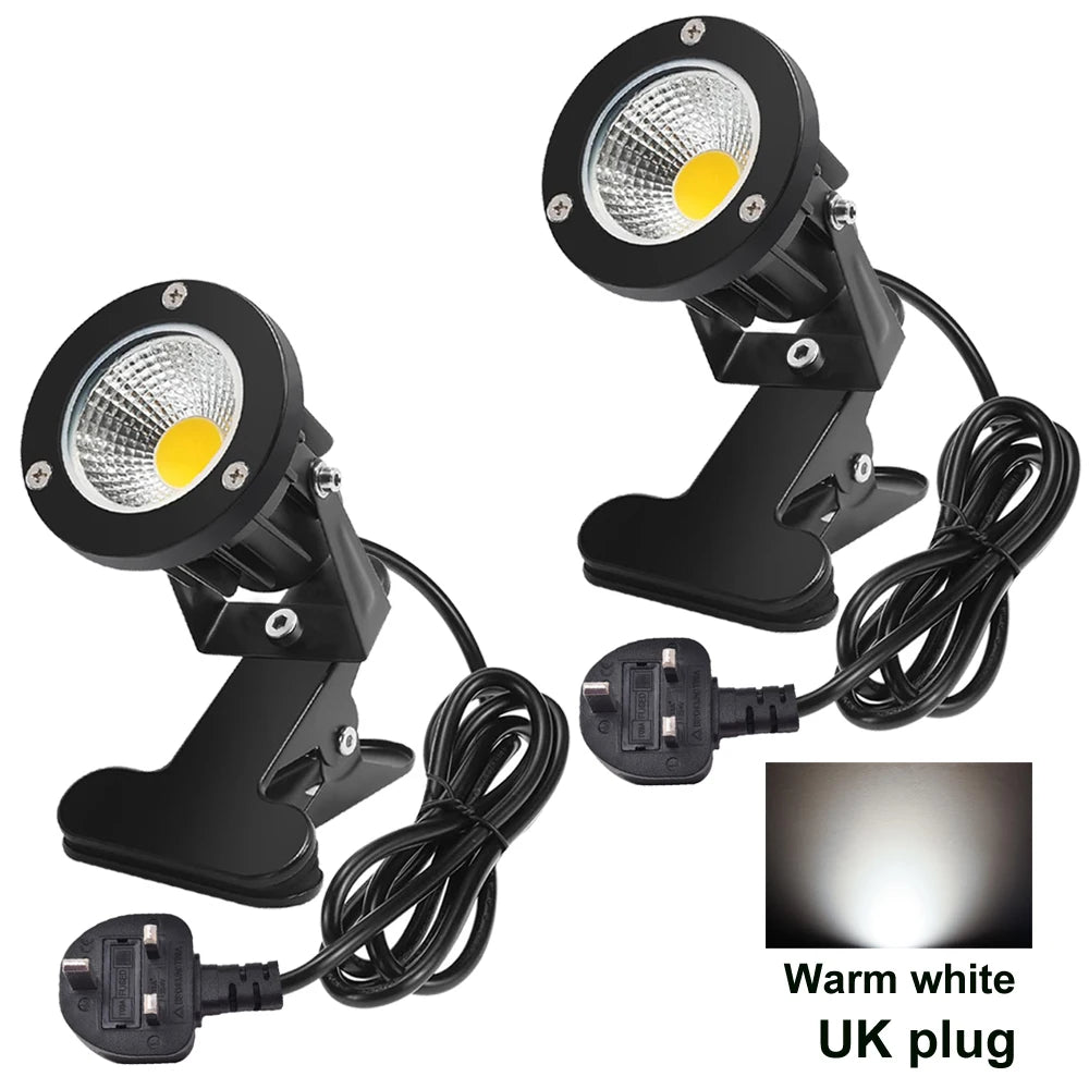 projecteur led noir moderne pinces 3000k us plug 6.6ft cable
