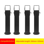 supports pied lit métal fer noir vis serrage industriel meubles réglables hauteur ajustable fond