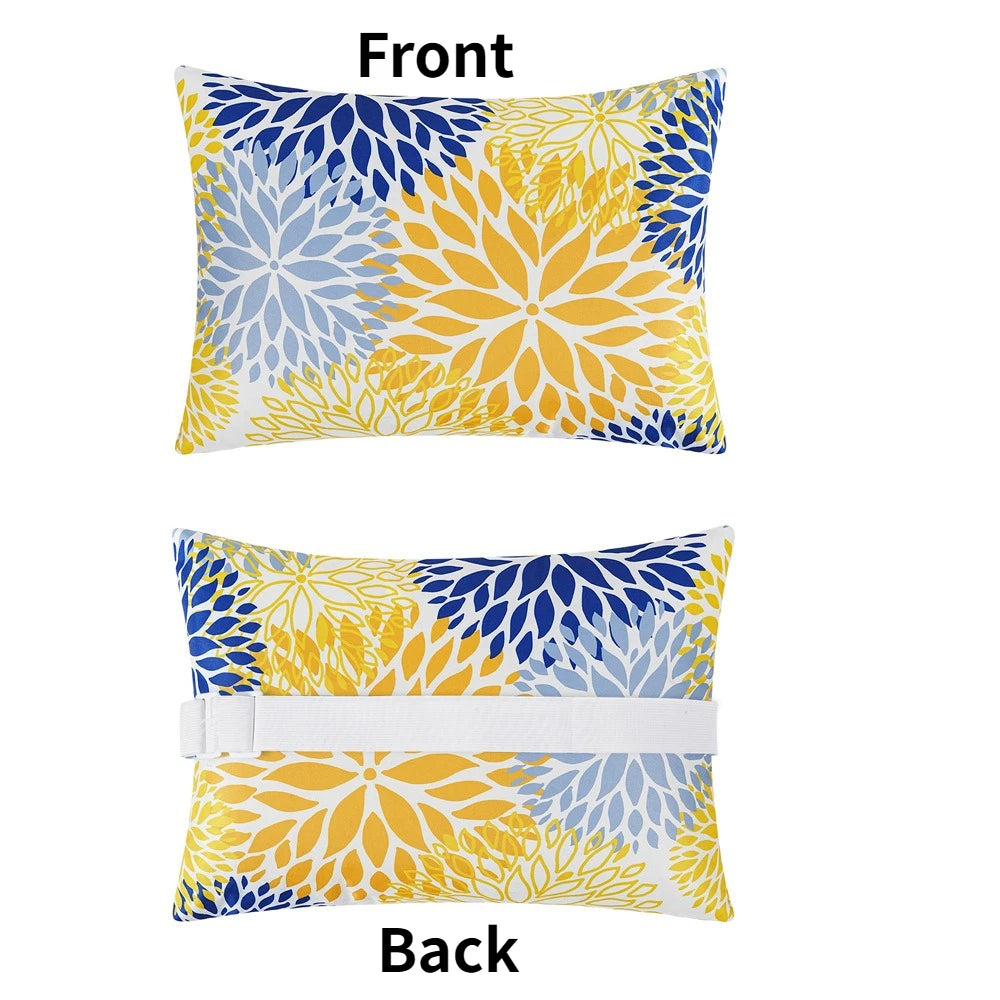 coussin moderne polypropylene rectangle blanc rayures utilisation décoration voiture 28x40cm imprimé nordique