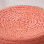 boîtes rangement réutilisables tissu spirale couleur orange rose jaune blanc modernes jouets articles divers