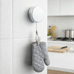 supports muraux rétractables adhésifs linge suspension moderne serviettes gants cuisine clips métal couteau cuillère