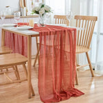 table cuisine chemin table beige rose classique opaque polyester 80x300 cm farmhouse