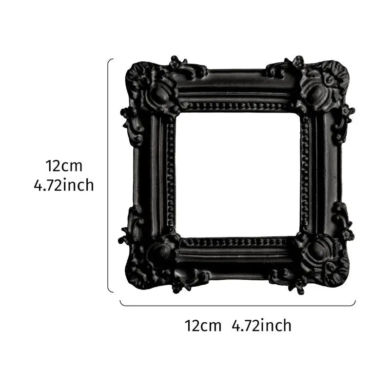 cadre photo noir ornemental vintage rococo motif floral baroque A1 A2 A3 A4 A5
