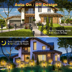 lanterne solaire flamme stylisée noir bleu orange moderne extérieure jardin halloween