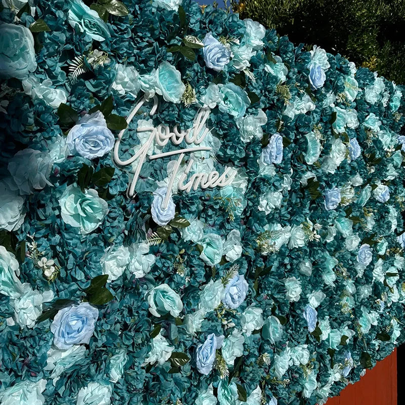 Décoration murale fleurs artificielles pour baby shower