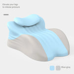 coussin ergonomique gris moderne lit inclinable multipurpose mémoire foam lavable