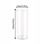 vases transparents modernes plastique inébranlables grandes tailles fleurs artificielles hydroponie